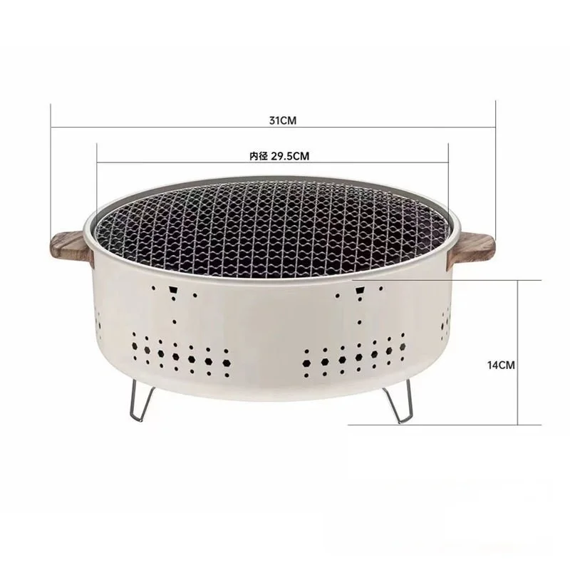 Description Picture 4 of itemBarbecue grill, household barbecue grill, indoor smokeless barbecue grill, outdoor charcoal grill, barbecue stove, tea brewing