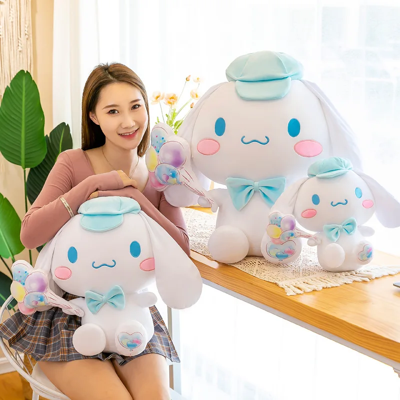 

Sanrio Kawaii Balloon Cinnamoroll Cartoon Cute Stuffed Toys Plushier Soft Pillow Birthday Gifts Plush Dolls Gifts For Girlfriend