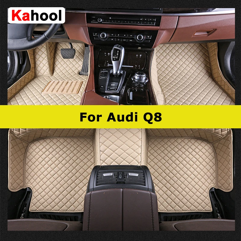 KAHOOLCustomCarFloorMatsForAudiQ8AutoCarpetsFootCoche