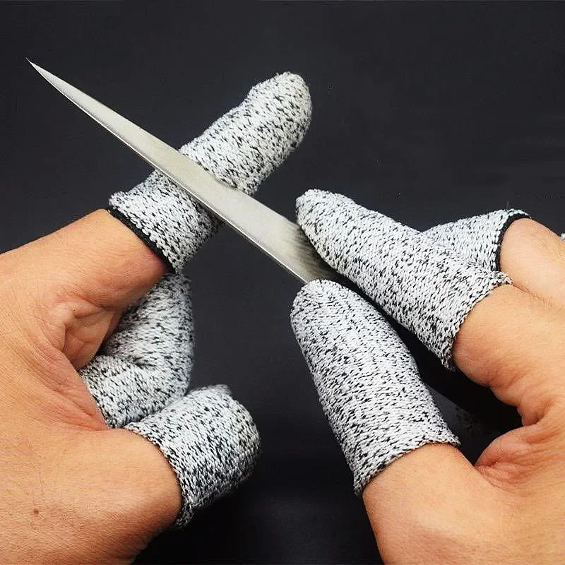 Anti-Cut Finger Cover Finger Protector Sleeve Level 5 High-strength Safety Anti Cut Fingertip Gloves Kitchen Tools finger protector finger guard