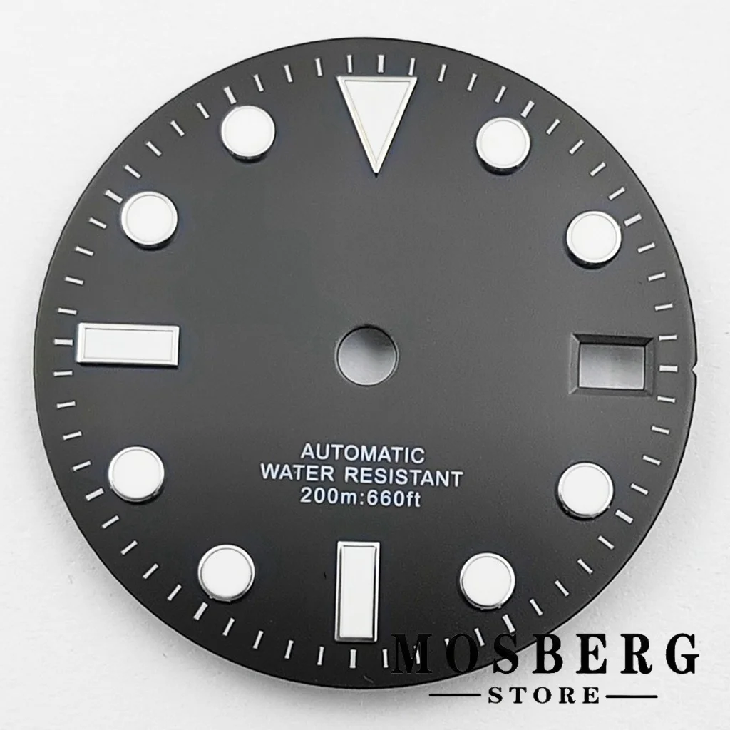 Luminous Multi-Color Watch Dial with Date Window - 28.5mm