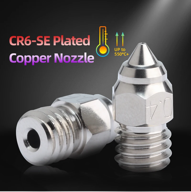 Kupferbeschichtete Düse für 3D-Drucker Ender-3 S1 Neo CR6SE Sprite Extruder Hotend Block M6 Gewinde Ender 3 S1 Pro MK8 – Detail 1