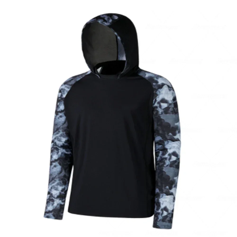 Quick Drying Sun Protection Fishing Shirts Fishing Clothing Anti-UV Lightweight Jerseys Hoodies For Men fishing suit set
