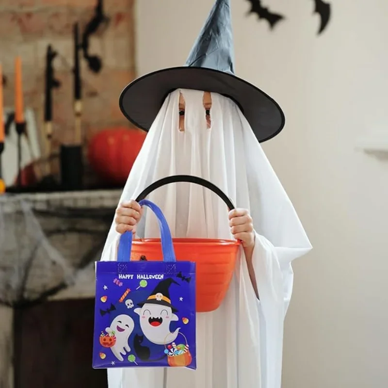 Halloween: 24 Sacchetti Dolcetto In Carta Kraft Con 24 Etichette, 8 Design Diversi – Perfetti Per Caramelle E Feste A Tema - 2