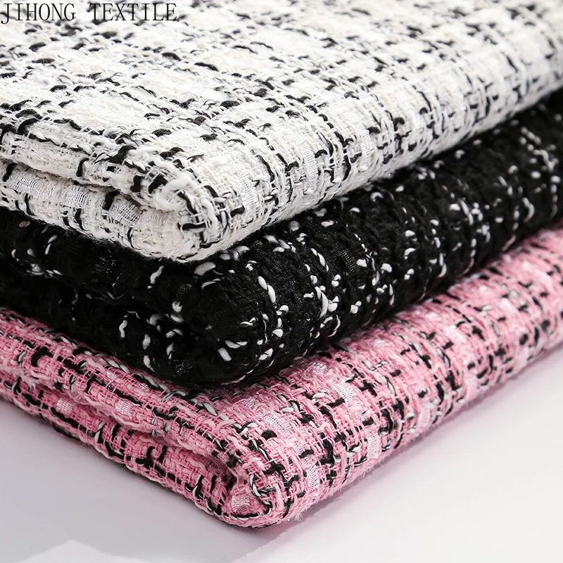 Pink Tweed Fabric 1