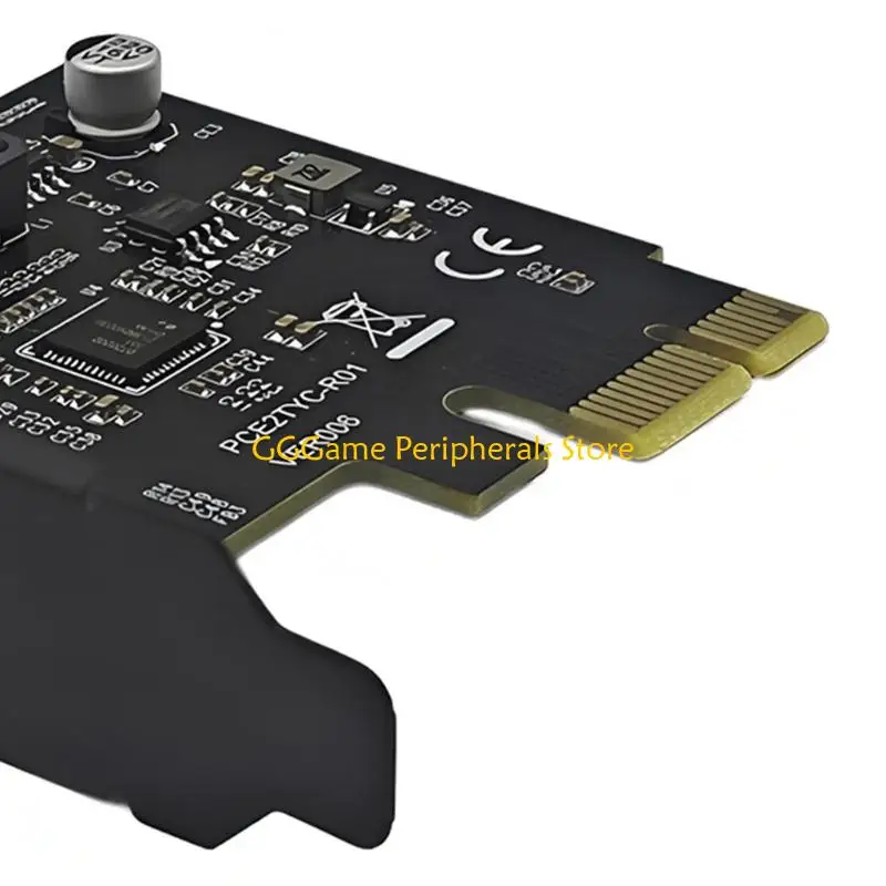 이중 유형 C 포트 및 5Gbps를 제공하는 데스크탑 컴퓨터용 U55B USB3.2 PCIe 카드