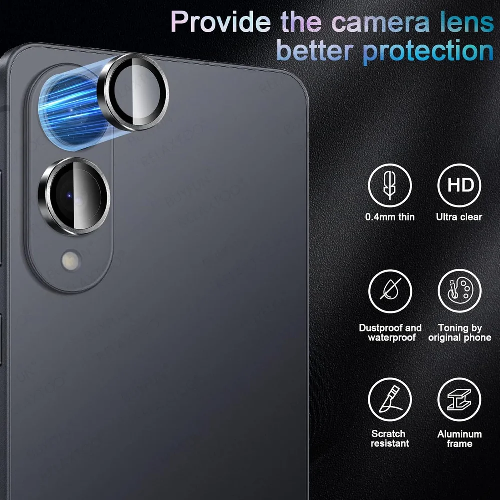 Premium Edge Case with HD Camera Protector and 3D Glass Lens Accessories