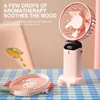 Handheld Mini Fan Foldable Portable Neck Hanging Fans 5 Speed USB Rechargeable Fan with Phone Stand and Display Screen 1800mAh 5