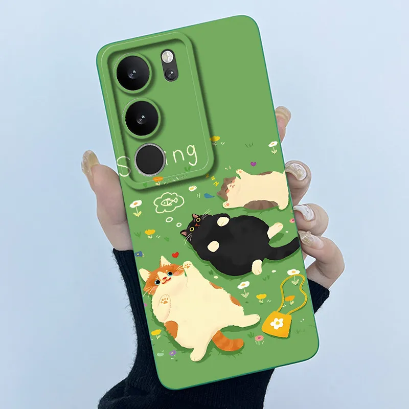 Cute Panda and Cats Silicone Soft Back Cover – Shockproof Casing