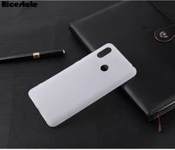 Premium Matte TPU Silicone Protective Case - Soft, Durable & Stylish for Xiaomi Mi 8 lite (Clear white)