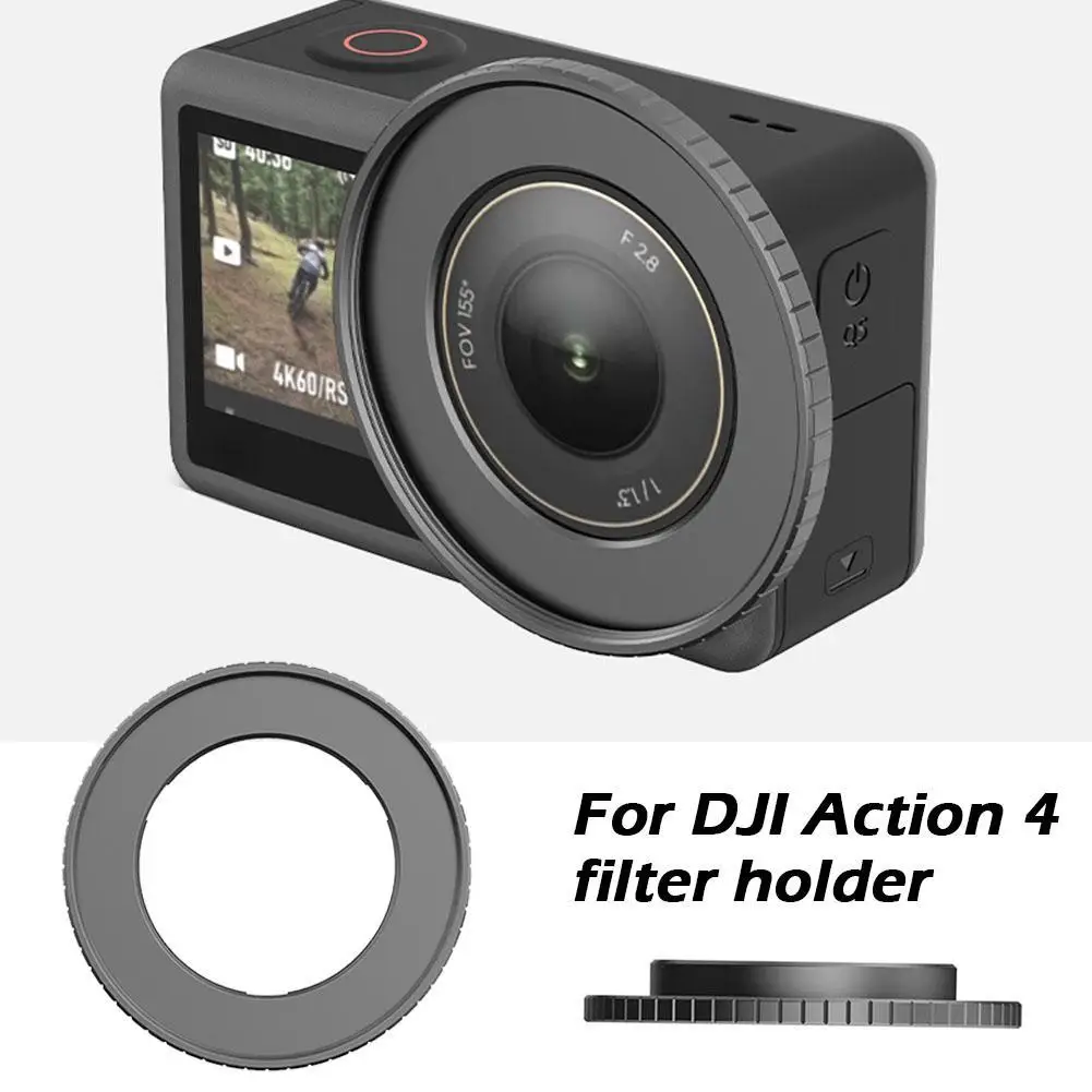 Dji Action 4 용 금속 보호 필터 프레임 거치대, 49mm 액션 카메라 보호 필터 프레임 액세서리
