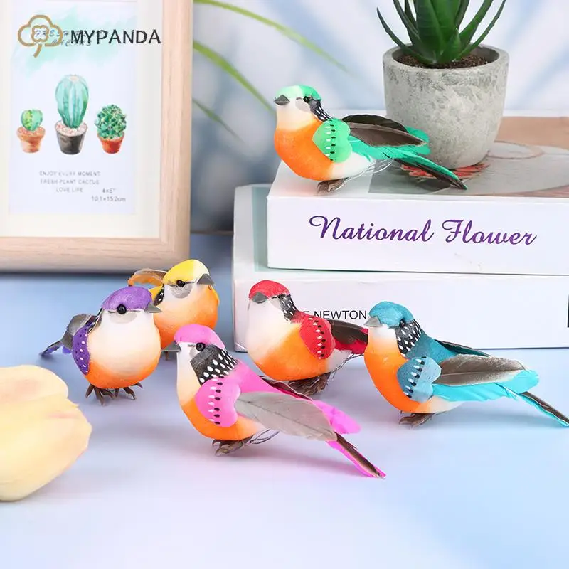 

Искусственные Птицы, 1 шт., искусственное перо, Искусственное перо, птица из пенопласта, разноцветные искусственные модели птиц Sparrow, deraction