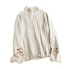 Autumn New Sweet Mock Neck Embroidered Pullovers Sweater Women Long Sleeve Casual Knitting Top Pullovers D259 6