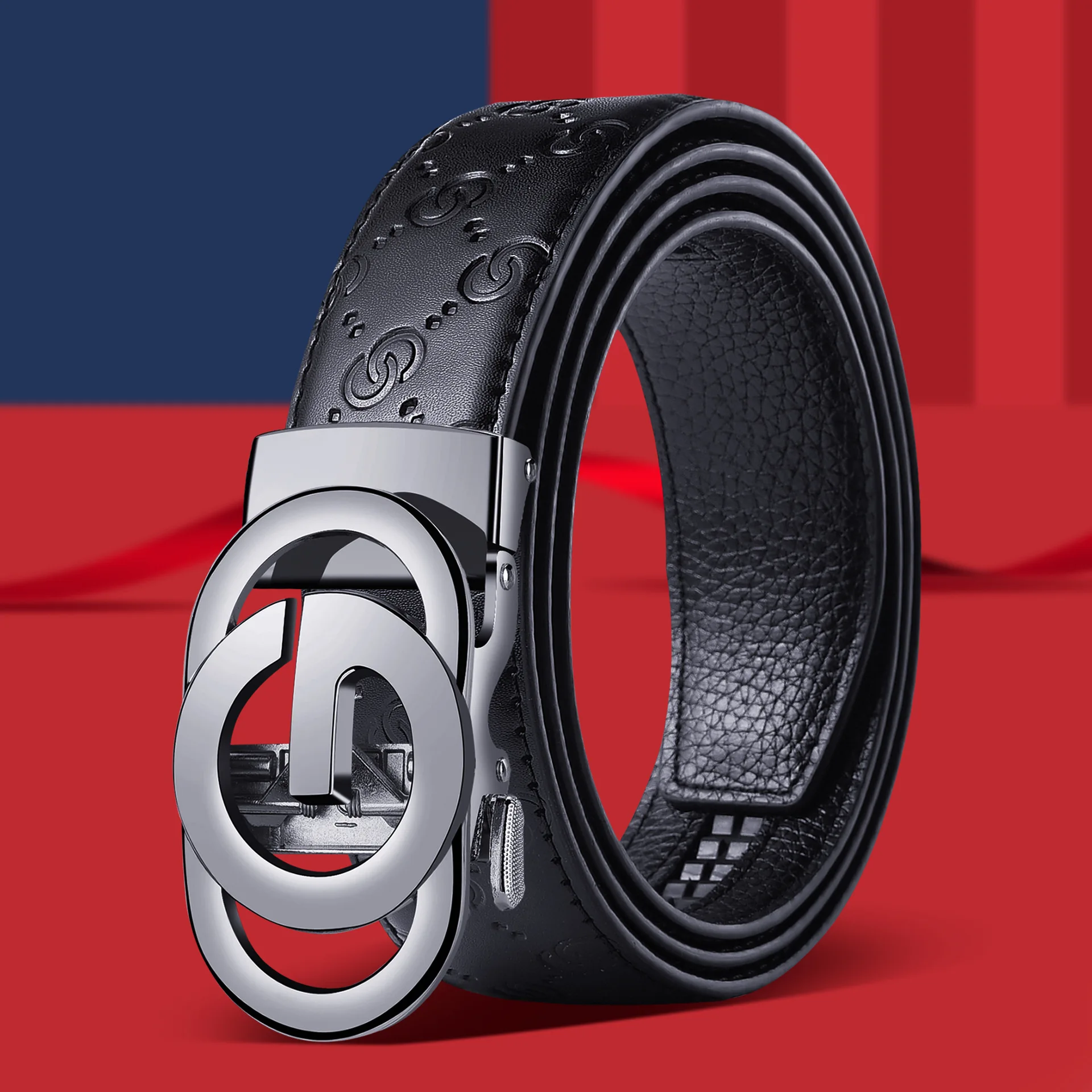 Fashion Business Men’S Belt Genuine Luxury Brand Metal Buckle Belt High-Quality PU Leather Soft Belt With Cargo Pants Jeans BEST SELLERS