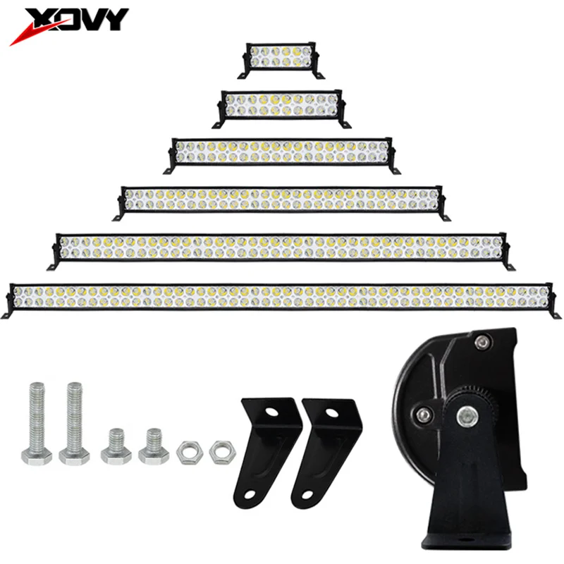 

1pc 21inch 32inch 42inch 52 inch ed light bar offroad light bar 36w 72w 120w 180w 240w 300w work light for truck SUV ATV tractor