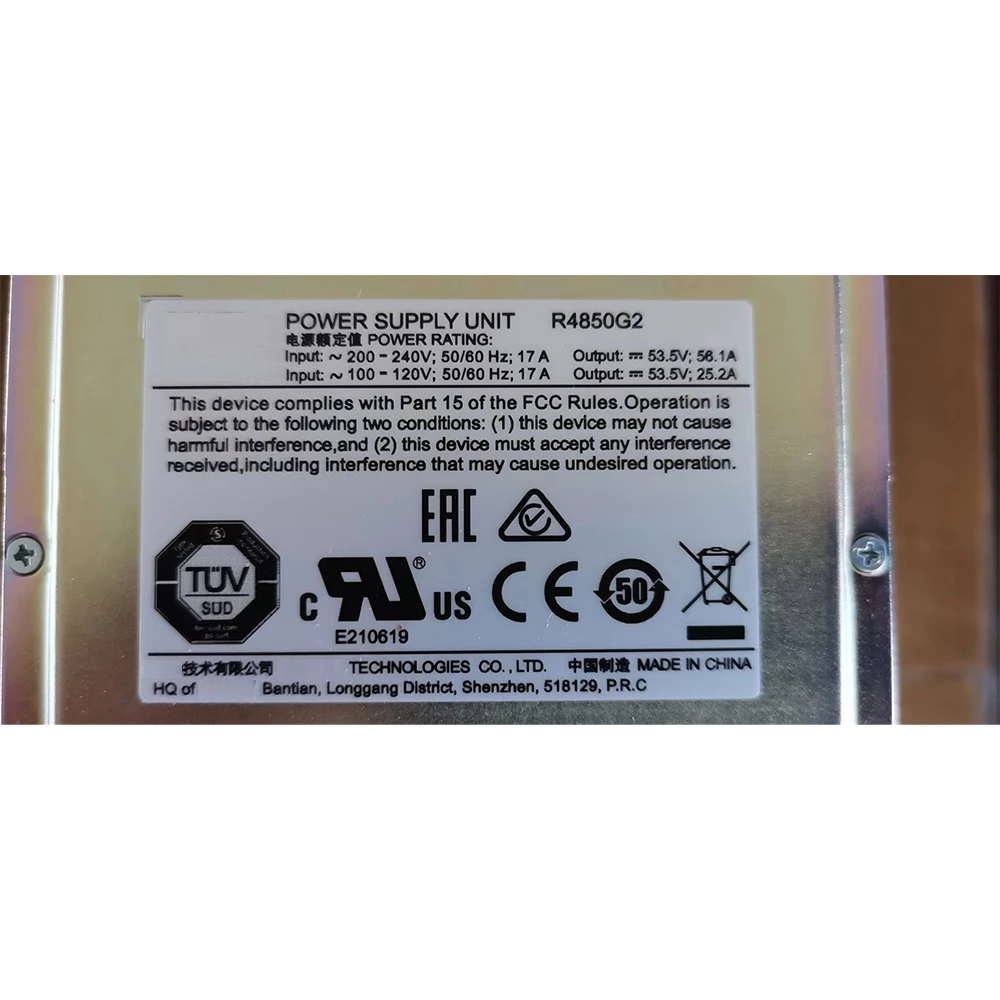 Nuovo Per Huawei R4850G Modulo Raddrizzatore Muslimex Modulo Inverter Modulo Solare Fotovoltaico