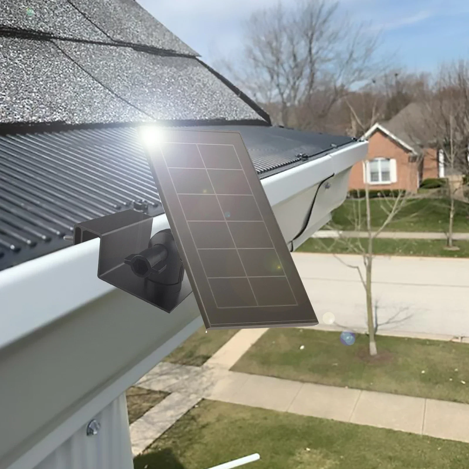 Weatherproof Gutter Mount for Argus 2/Pro/Eco/Go/Go PT/PT/3/3 Pro/eufyCam S40 L20 L40/Doorbell 2K/1080P/DualCamera