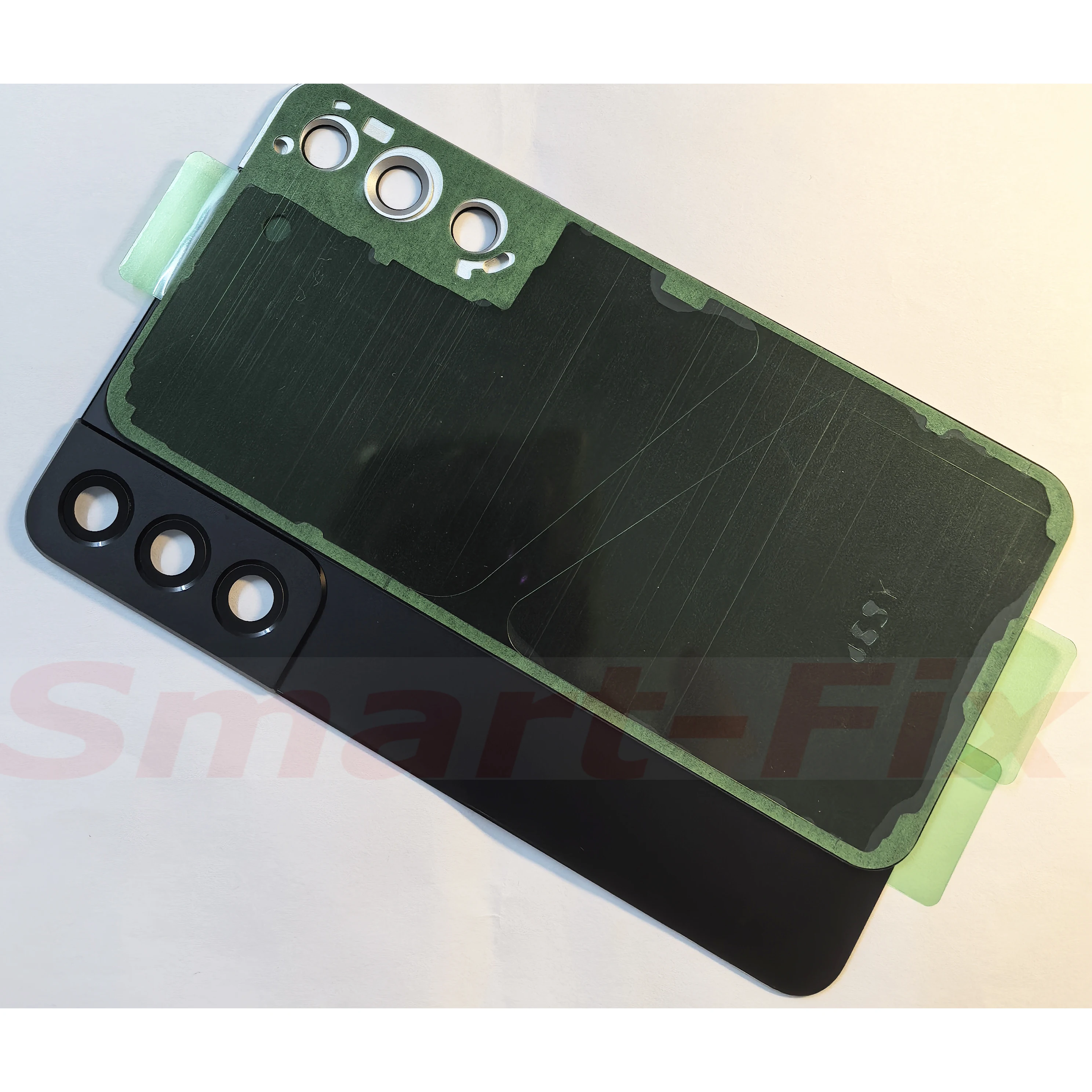 OEM 유리 배터리 커버 백 케이스 SM-S22 5G/SM-S22 플러스 5G 후면 도어 하우징 유리 패널 접착제 포함 카메라 커버 렌즈