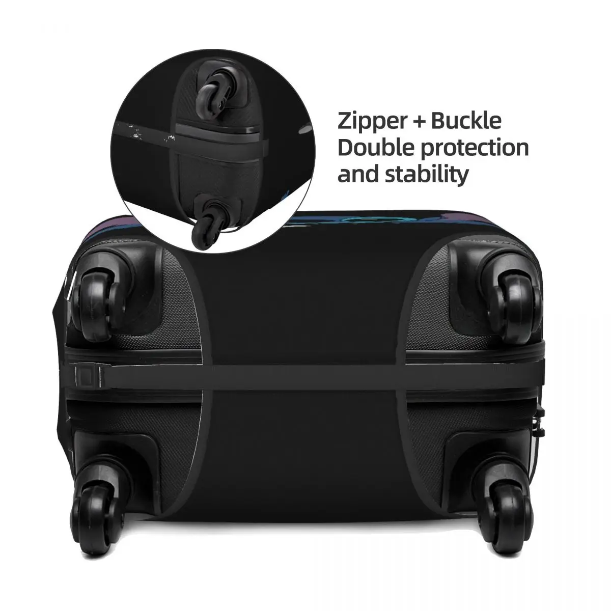 Stitch Luggage Cover Elastic Travel Suitcase Protective Covers Fits 18-32 Inch