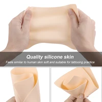 1/3/5pcs Tattoo Blank Practice Skin Eyebrow Gragon Pattern Paint Mixer Makeup Double Sized Synthetic Skin Tattoo Accessories 2