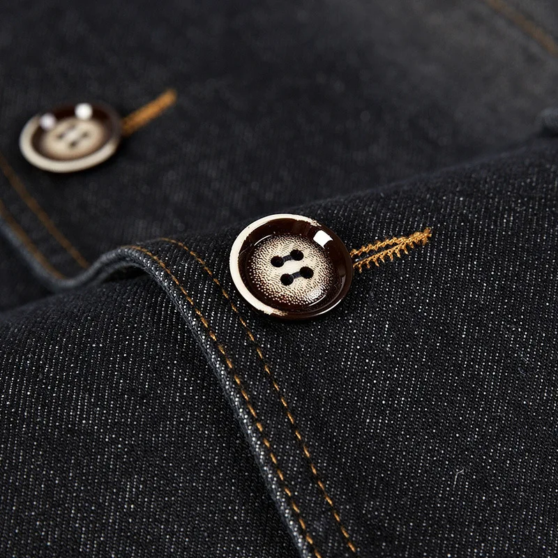 New spring and autumn 95 cotton casual denim suit men's slim-fitting thin western men's jacket