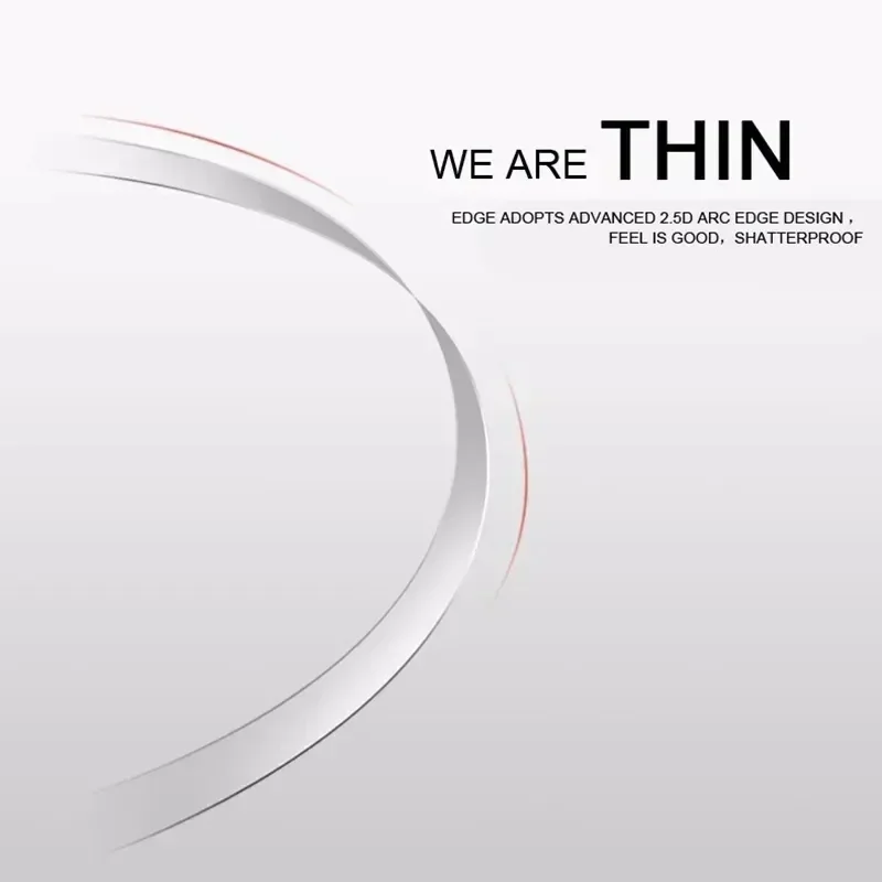 HD Tempered Glass Ultra Thin Clear Screen Protector - 2.5D Protective Front Film