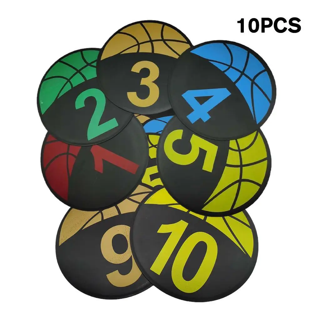 

10 Pcs/lot 23cm Football Training Equipment Logo Dish Mark Disc Mark Digital Mark Disc Plane Mark Disc Basketball Trainer