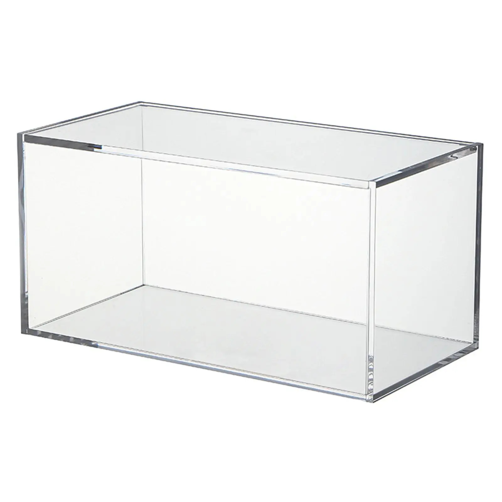 Acrylic Box with Lid Transparent Home Crafts Coffee Bar Accessories Kitchen Dustproof Protection Cabinet Organizer Display Case