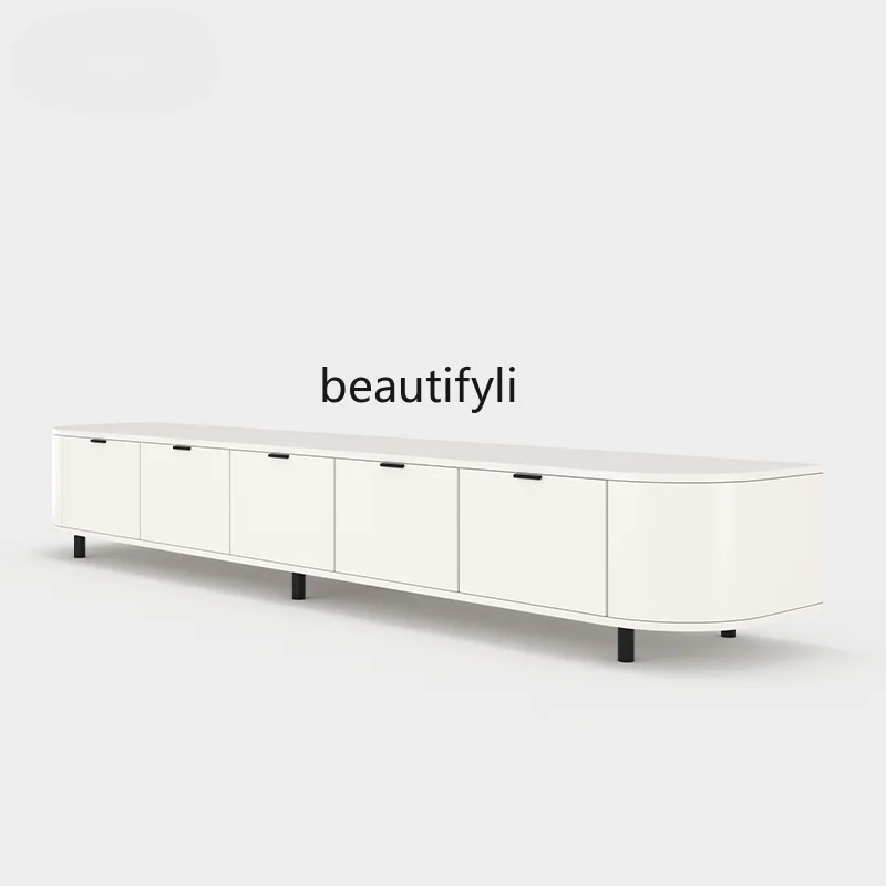 

Nordic TV Cabinet Modern Minimalist Strip Floor Cabinet B & B Designer TV Cabinet Locker