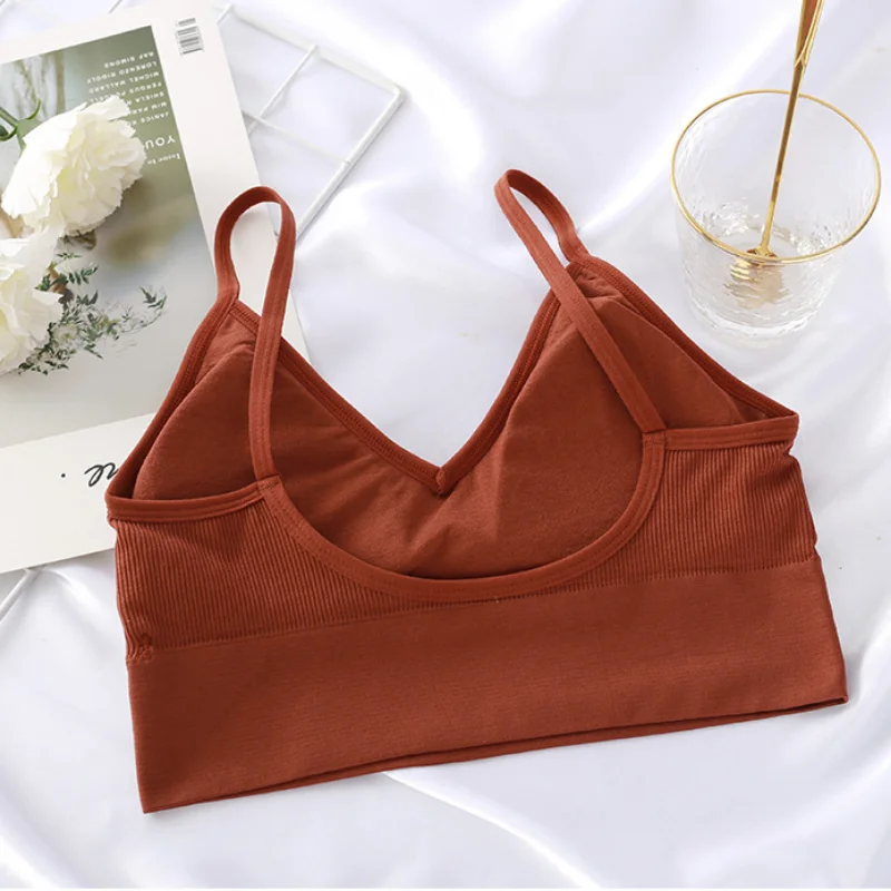 Women Lingerie Bra Top Seamless Bralette Sexy Crop Top Women's Underwear Seamless Strap Tube Sensual Lingerie Woman Beautiful Back Bra women lingerie bra women tube tops
