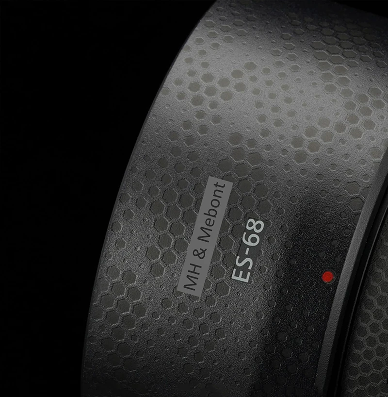 JJC Protecteur D'autocollant De Film De Peau D'objectif Pour Objectif Sony FE 50 Mm F1.8 (SEL50F18F) Et Couvercle D'autocollant De Pare-Soleil Pour