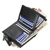 New  Men Wallets Fashion Short Desigh Zipper Card Holder Men Leather Purse Solid Coin Pocket High Quality Male Purse 3