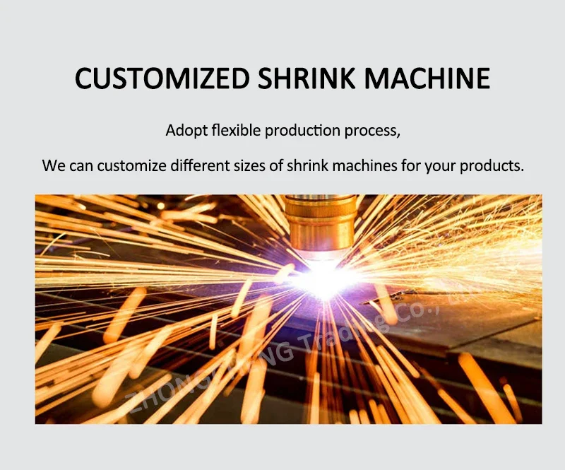 220v Electric Shrink Film Packaging Machine Heat Shrink Plastic Automatic Double