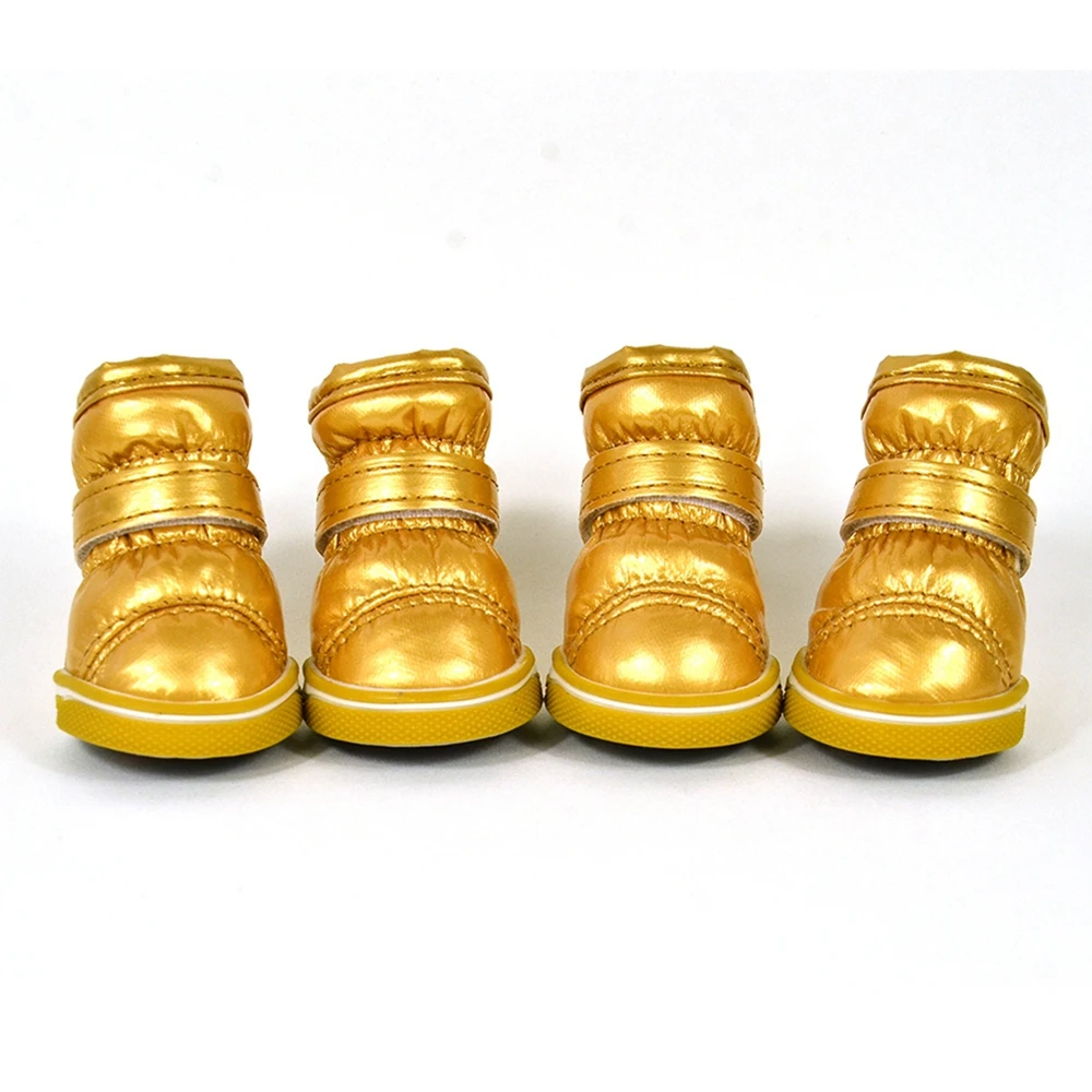thumbnail image 1 of 4 botas de nieve de invierno, informales, cálidas, antideslizantes, impermeables, para cachorros, botas antideslizantes para perros pequeños, medianos, chihuahuas y yorkshire, 1 of 5