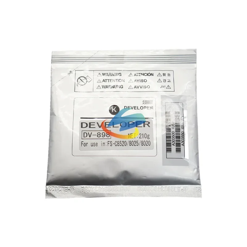 1PCS DV898 Developer Powder Compatible for Kyocera FS-8520 8525 TA205 255 2550ci 2551ci High Quality Developer CMYK 210g/bag