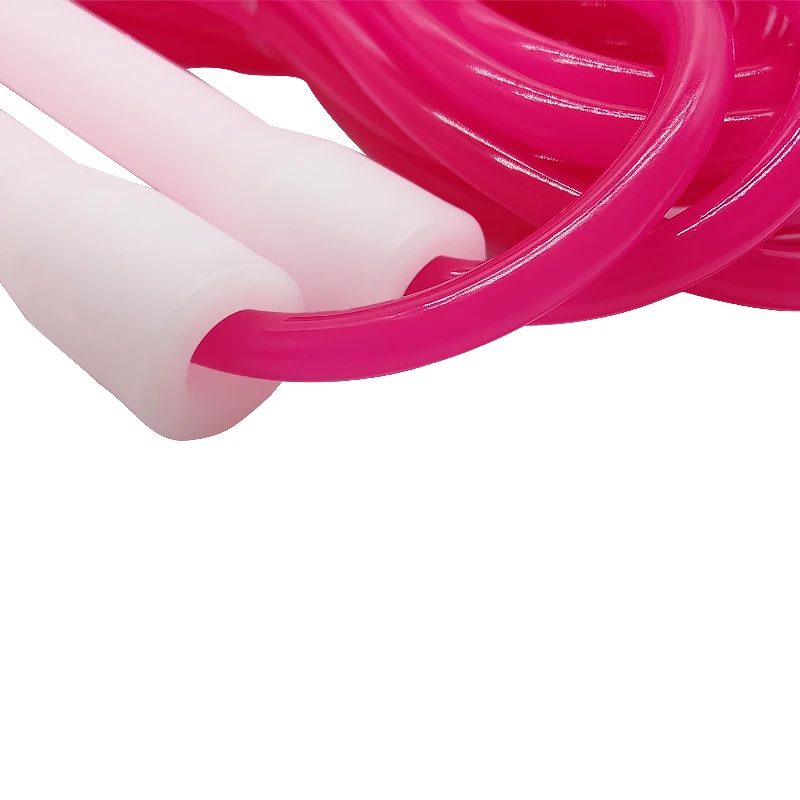 NEVERTOOLATE NO LOGO fluorescence light up soft pvc jump rope 5mm diameter 2.9m length coachchirs handle night fitness 6
