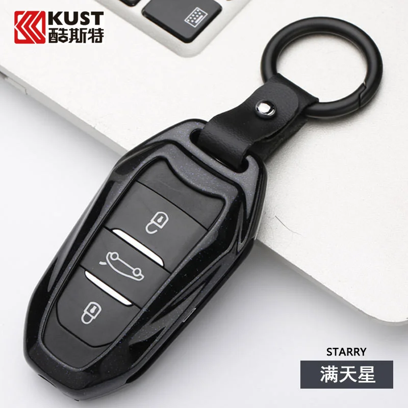 

For Peugeot 308 408 3008 4008 5008 508 Aluminum Alloy Key Case Key Chain