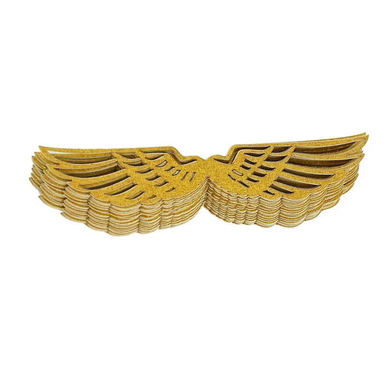 50Pcs Wings Chocolate Cake Party Decoration Wizard Topper Gold Wing Cupcake Toppers Snitch Wedding birthday Decor