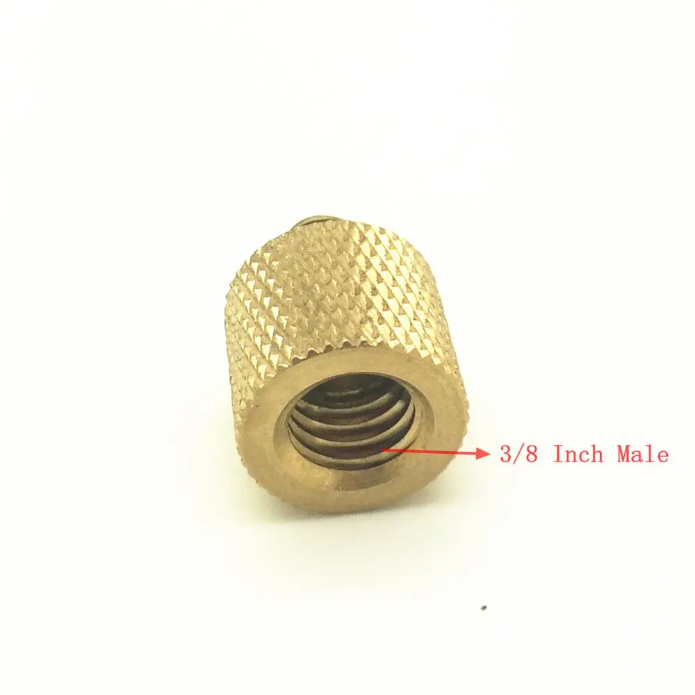 

3/8'' Female to 1/4" Male Tripod Thread Reducer Screw Adapter Brass Copper for Cam Tripod Light Stand Accessories 1/4 3/8 inch