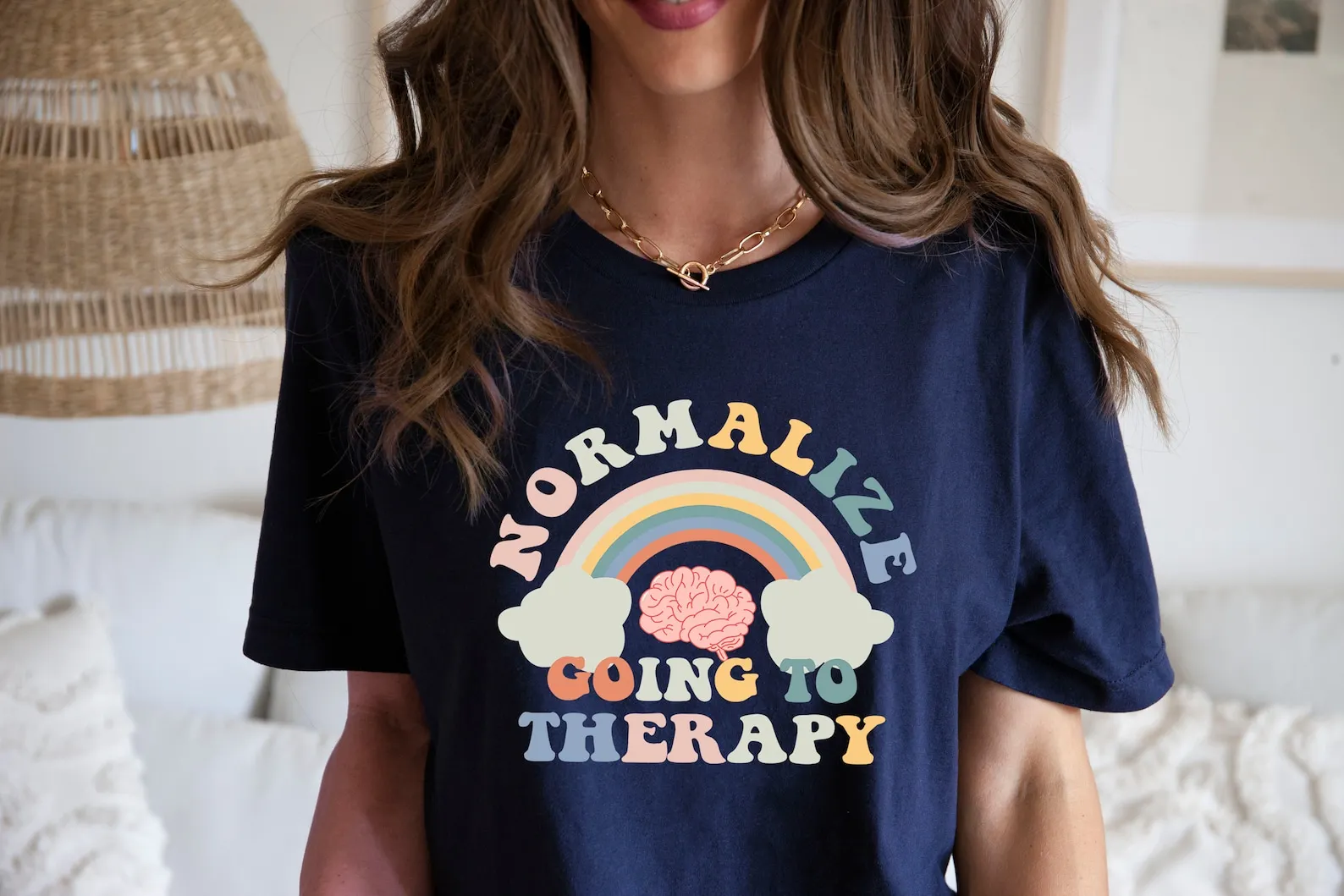 

Normalize Going To Therapy Shirt Mental Health Matters