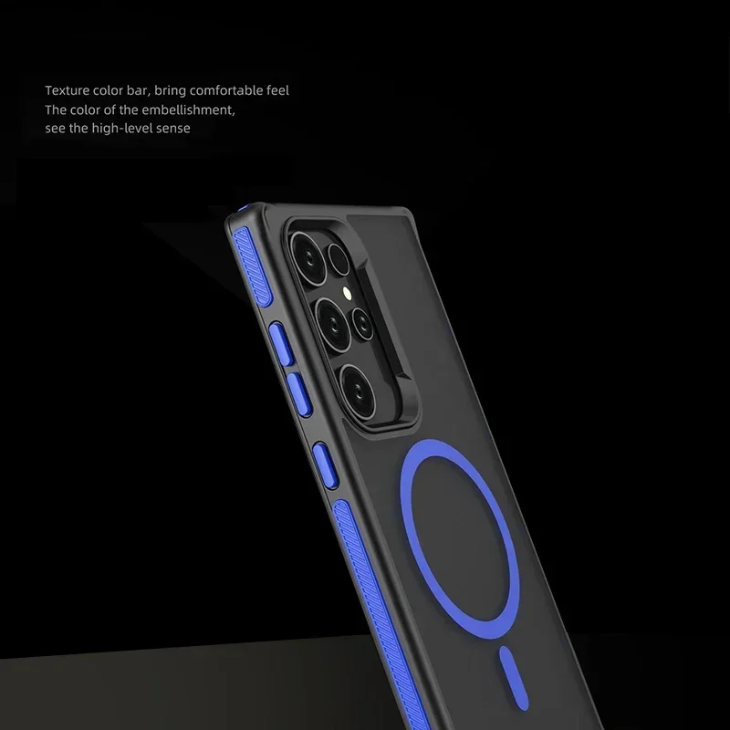 Matte Translucent Magnetic Phone Case with Magsafe for Wireless Charging - Shockproof Cover
