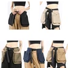Two-sided Waist Bag for Unisex Belt Bag Outdoor Running Multi Functional Waist Seal Pocket Waterproof Nylon Retro Drop Bum Bags 6