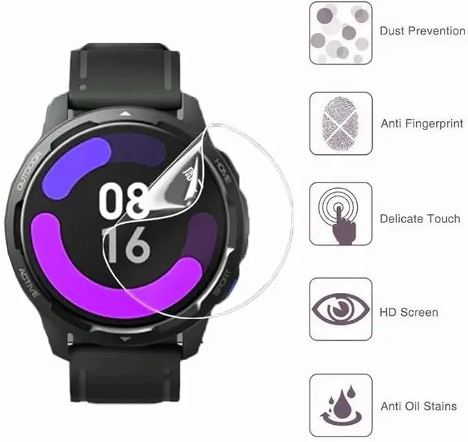 Premium Hydrogel Screen Protector Film for Smartwatch - 1 to 3 Pack