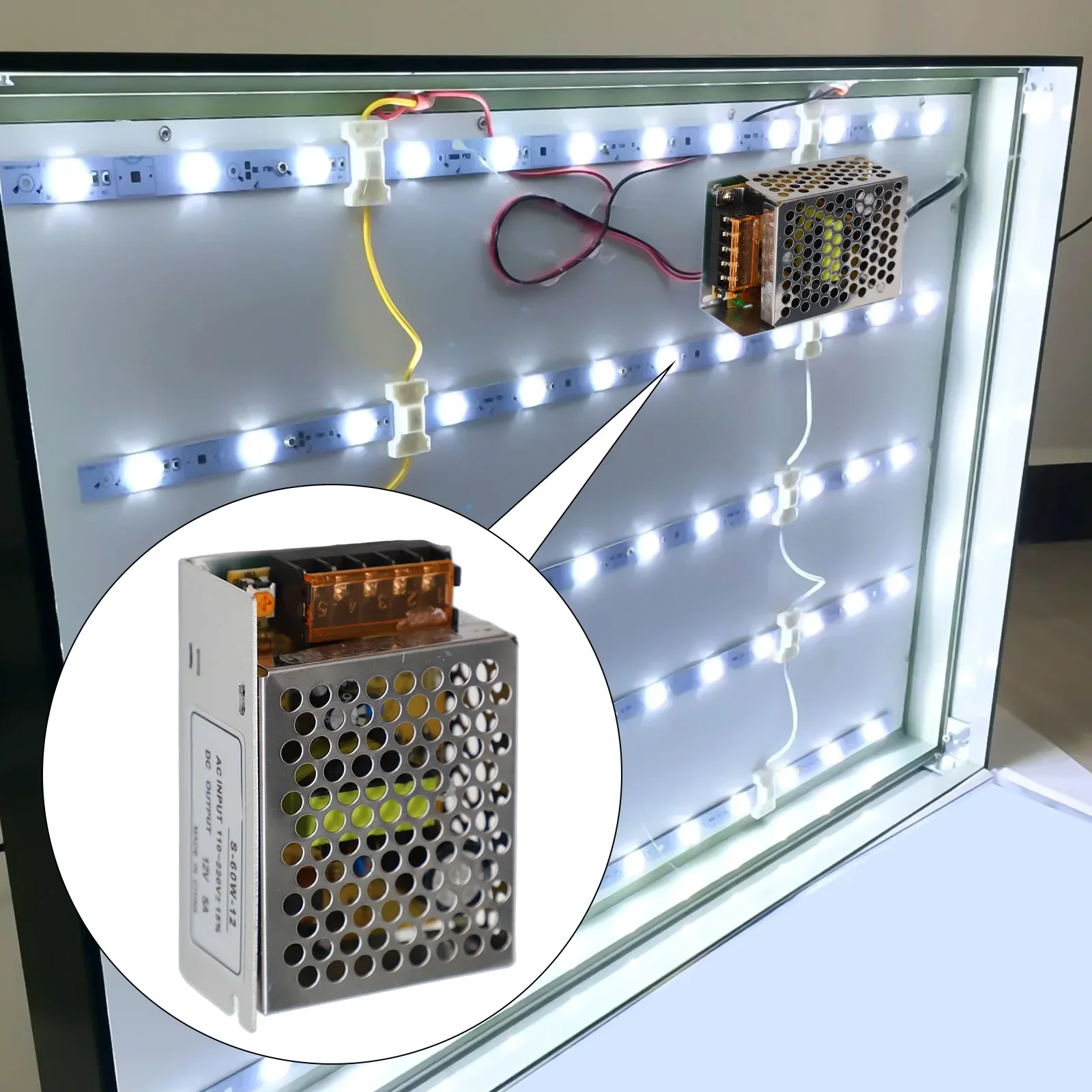 전자 장치 충전 85*60*34mm 12V 전원 공급 장치 전압 조정기 과전압 보호 넓..