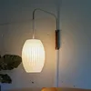 Nelson wall lamp Design Japandi lighting Hand woven Silk Light for Living Room Decorative Wall Sconces Bedroom Bedside Light 1