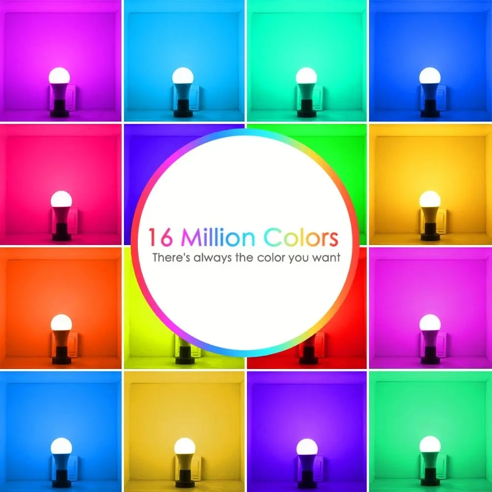 E27 Smart LED Light Bulb RGB Tuya Bluetooth APP Control Dimmable 9W 220V Home Christmas Party Decor smart led light bulbs