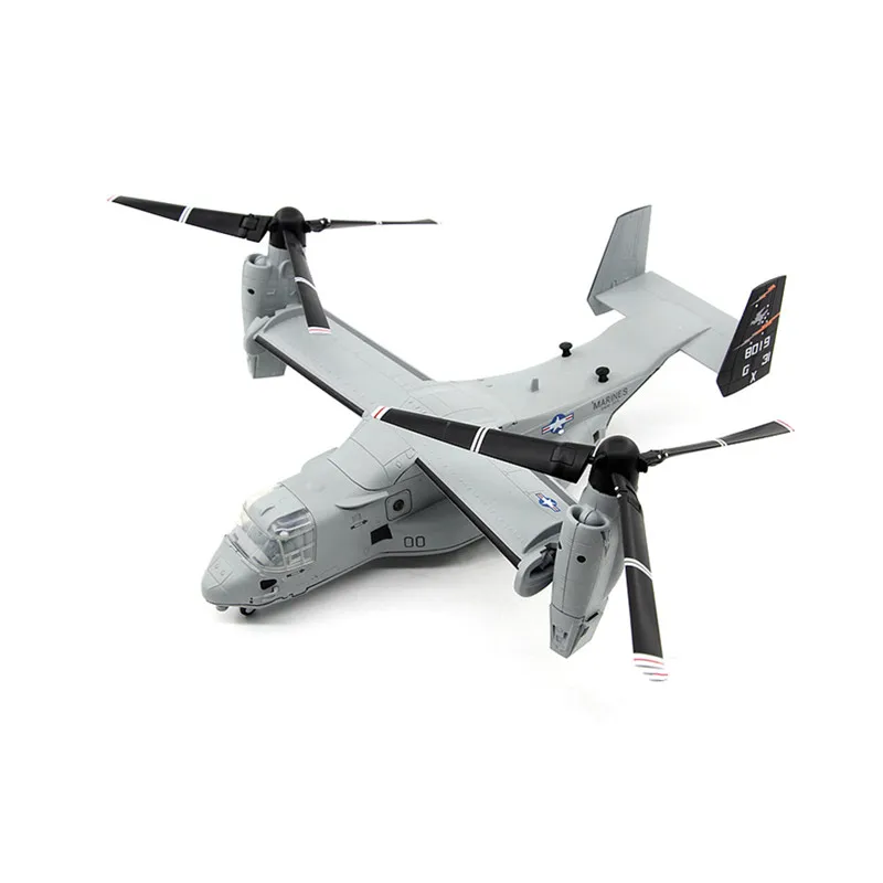 

1:72 Scale Model Diecast Alloy American Boeing Bell V-22 Osprey Tilt Rotor Aircraft Toy Transporter Airplane Collection Display