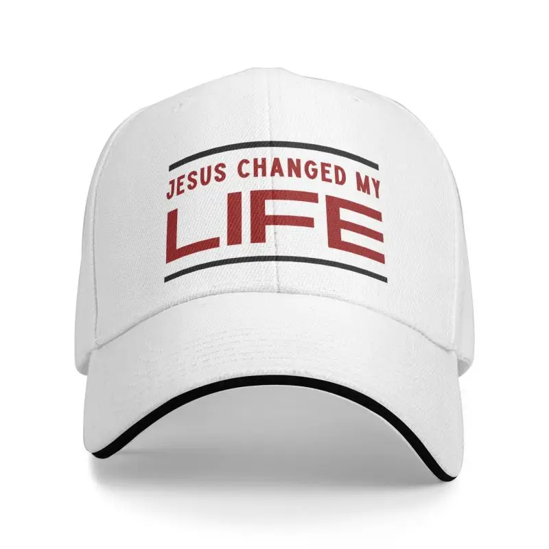 

Fashion Jesus Changed My Life Church Baseball Cap for Men Women Custom Adjustable Adult Dad Hat Summer