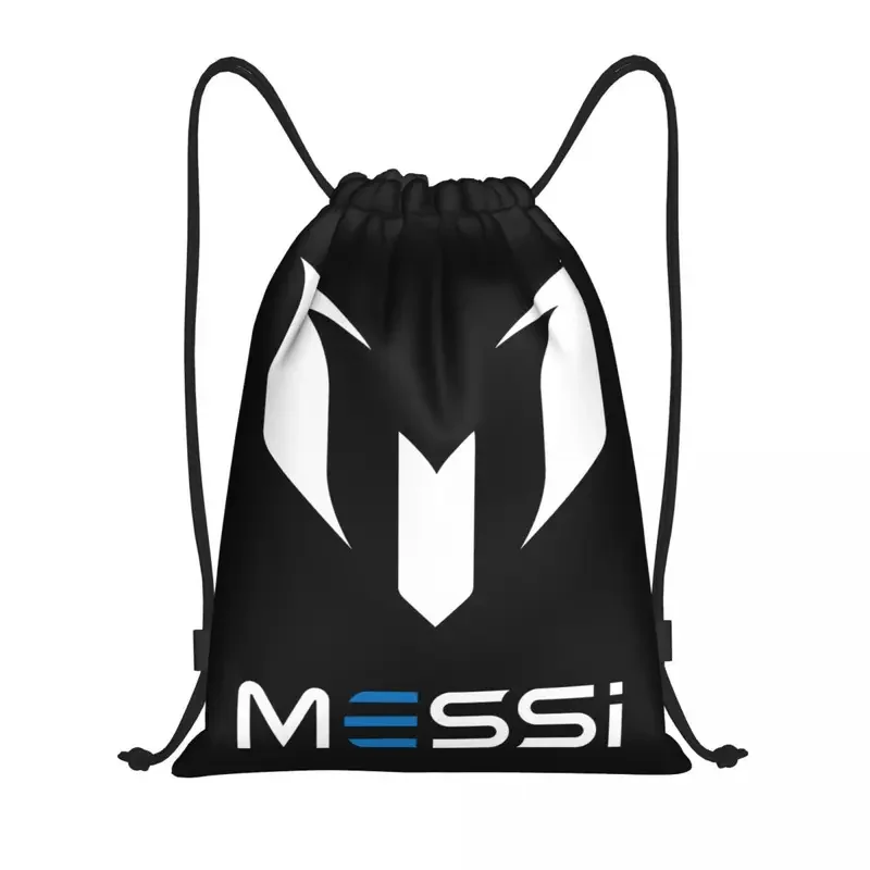 White Messis 10 drawstring backpack women men gym sport sackpack portable training bag sack