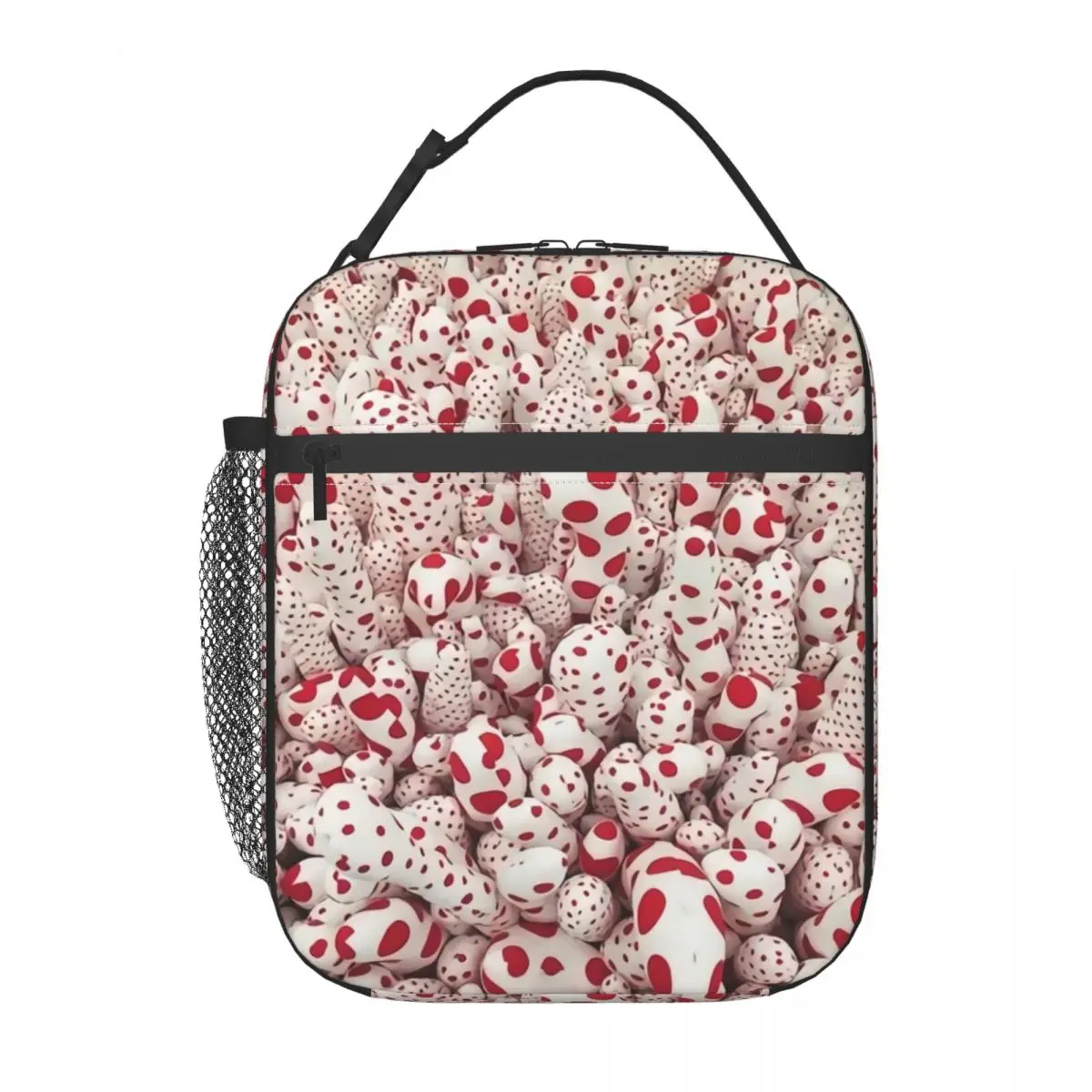 

Yayoi Kusama Dots Insulated Lunch Tote Bag for Women Pumpkin Polka Portable Cooler Thermal Bento Box School